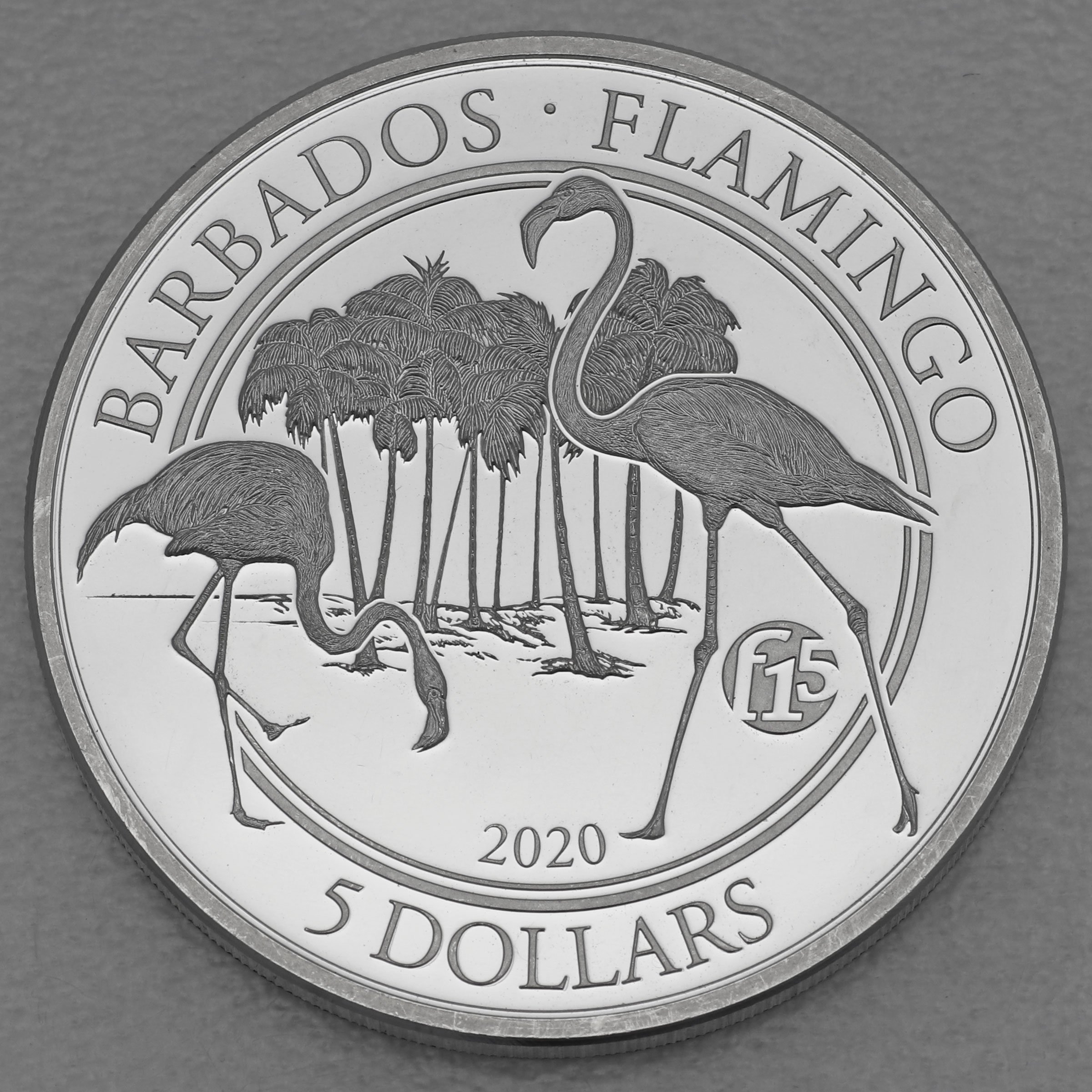 Silbermünze 1oz "Flamingo" 2020 (Barbados) - Hauptansicht