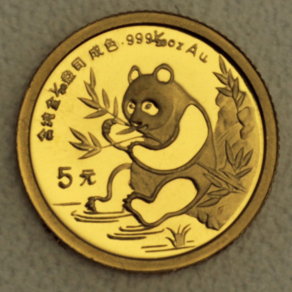 Goldmünze 1/20oz "Panda" 1991 (China) - Hauptansicht