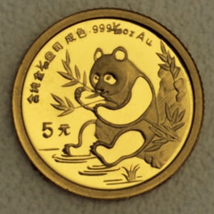Goldmünze 1/20oz "Panda" 1991 (China) - Hauptansicht