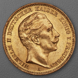Goldmünze 20 Mark "Wilhelm II." 1905-A J.252 (Preußen) - Hauptansicht