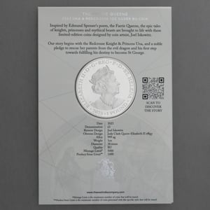 Silbermünze 1oz "Una and Redcrosse" 2023 in Card The Faerie Queene (St. Helena) - Miniaturansicht 2