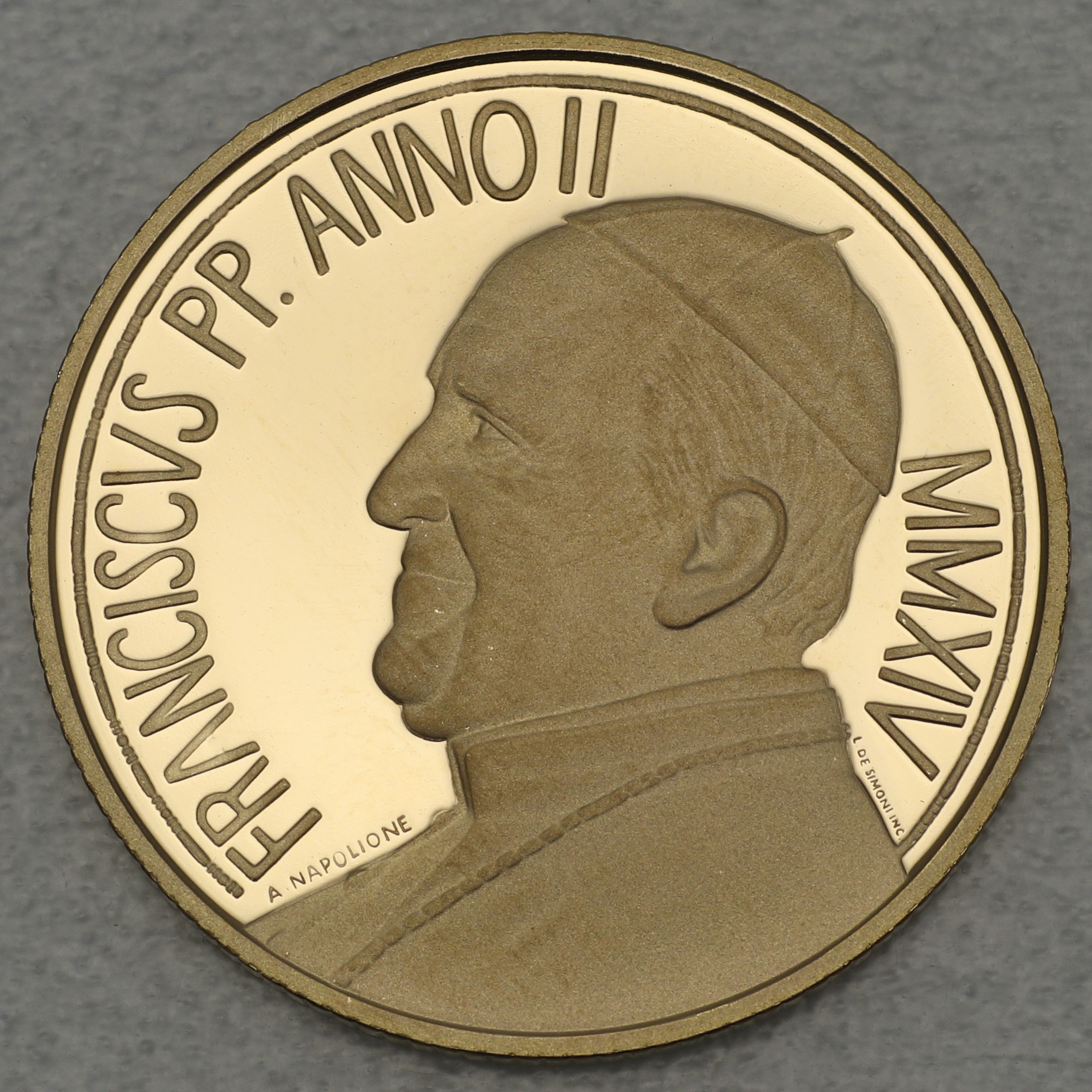Goldmünze "50 Euro - 2014" Michelangelo (Vatikanstadt) - Detailansicht 1