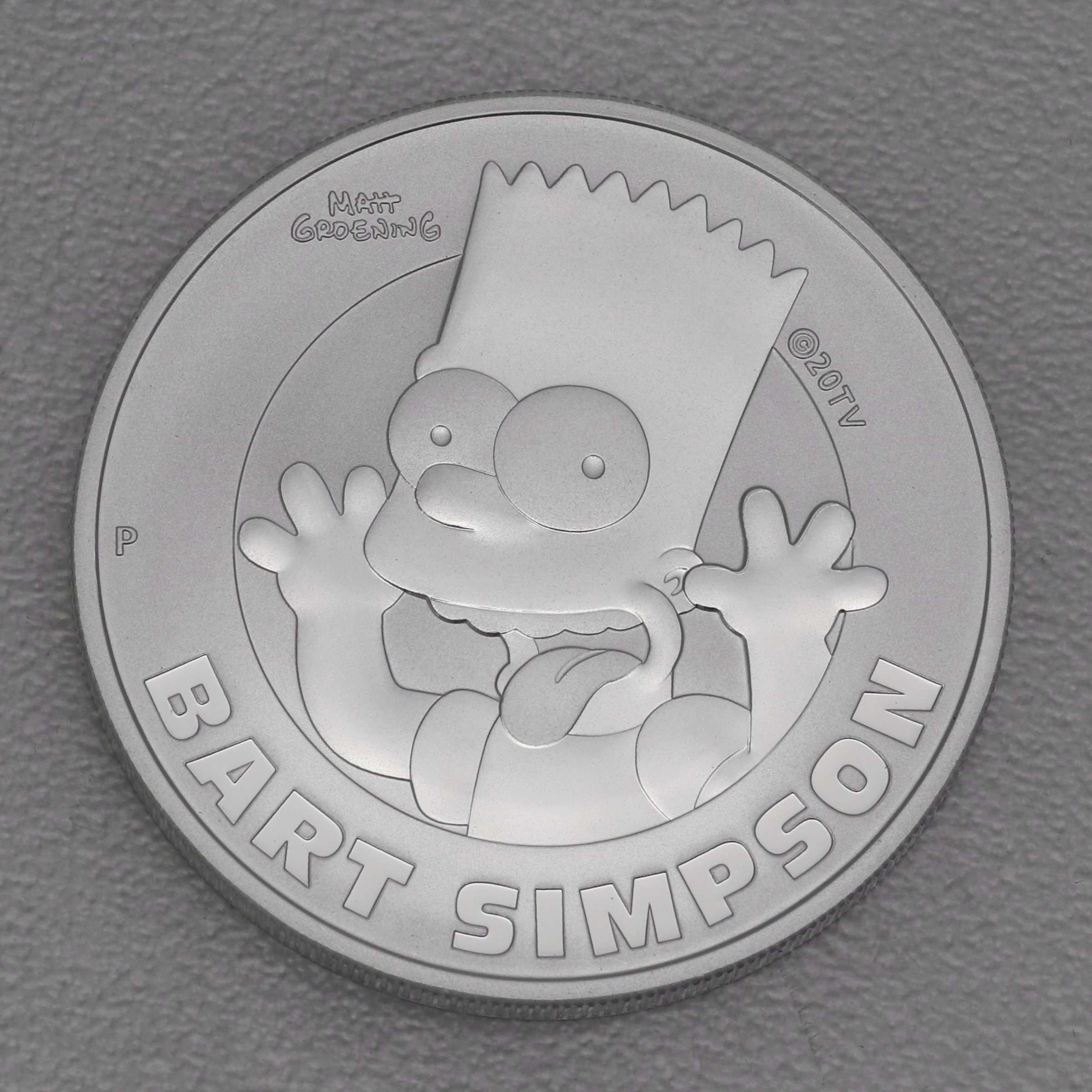 Silbermünze 1oz "Bart Simpson" 2022 The Simpsons (Tuvalu) - Hauptansicht