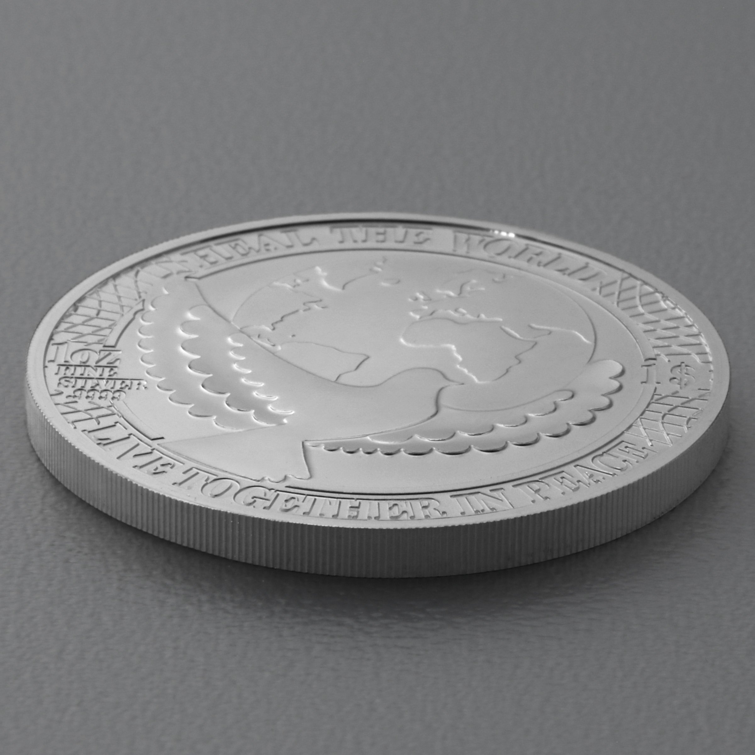 Silbermünze 1oz "Friedensunze" diff. (Cook Islands) - Detailansicht 2