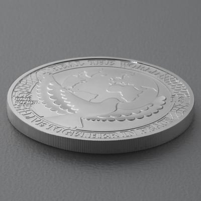 Silbermünze 1oz "Friedensunze" diff. (Cook Islands) - Miniaturansicht 3