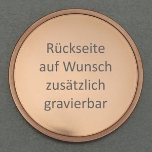 Kupfermedaille "Danke - Papa" Gravurmedaille - Miniaturansicht 2