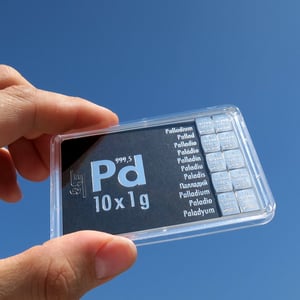 Palladiumtafel (10x 1g Feinpalladium) "CombiBar" - Miniaturansicht 5