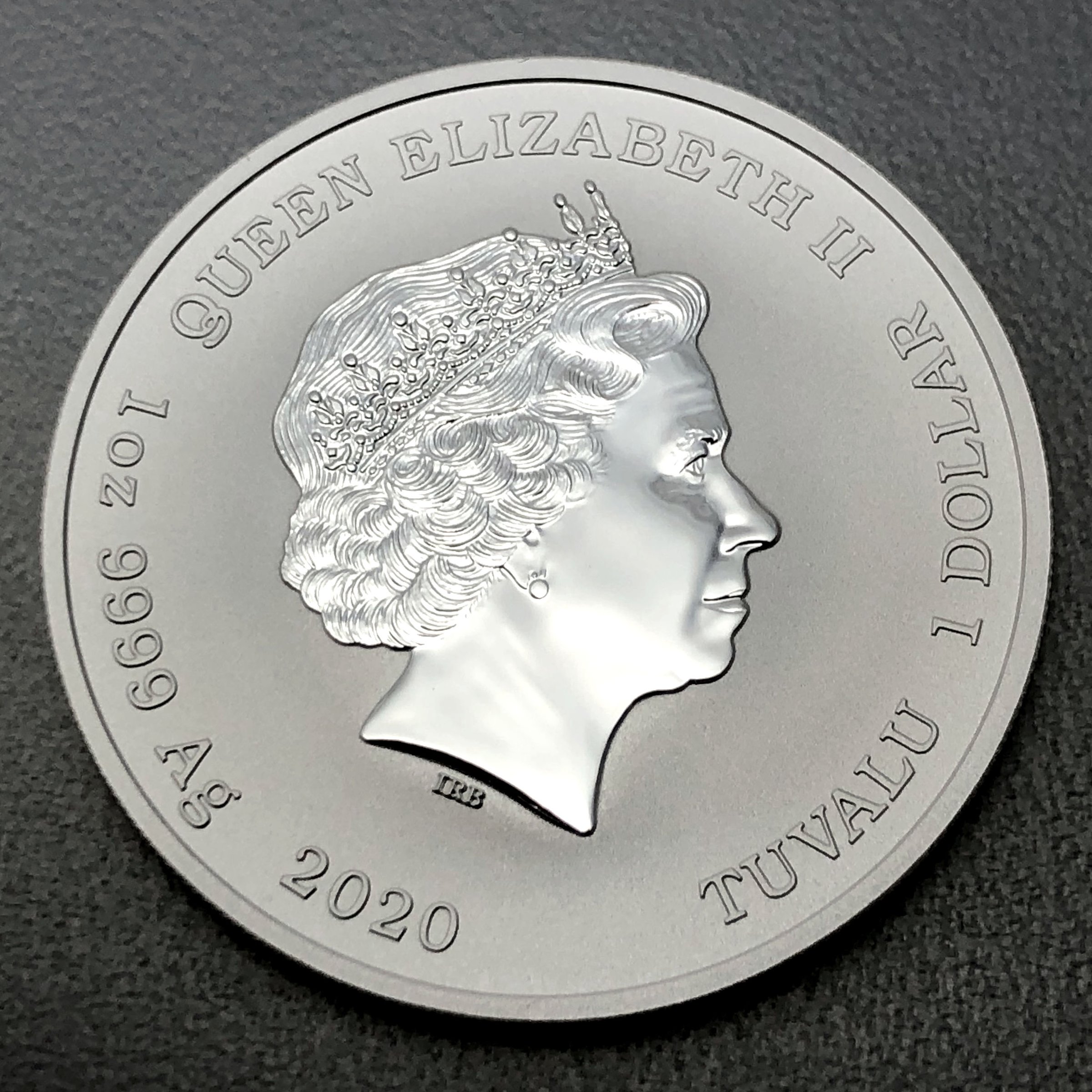 Silbermünze 1oz "Tempus Fugit – Amor Manet" 2020 (vergol.) Ottifanten – Kissing Ottifants (Tuvalu) - Detailansicht 1