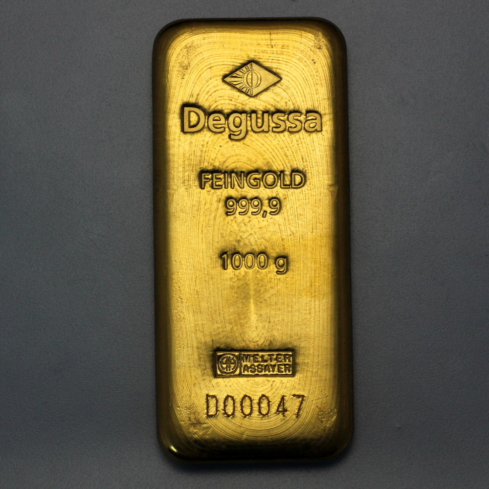 Goldbarren 1000g DEGUSSA Resale - Detailansicht 1