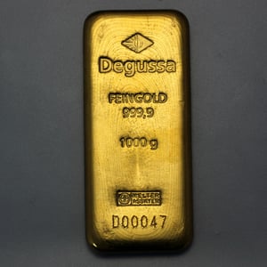 Goldbarren 1000g DEGUSSA Resale - Miniaturansicht 2