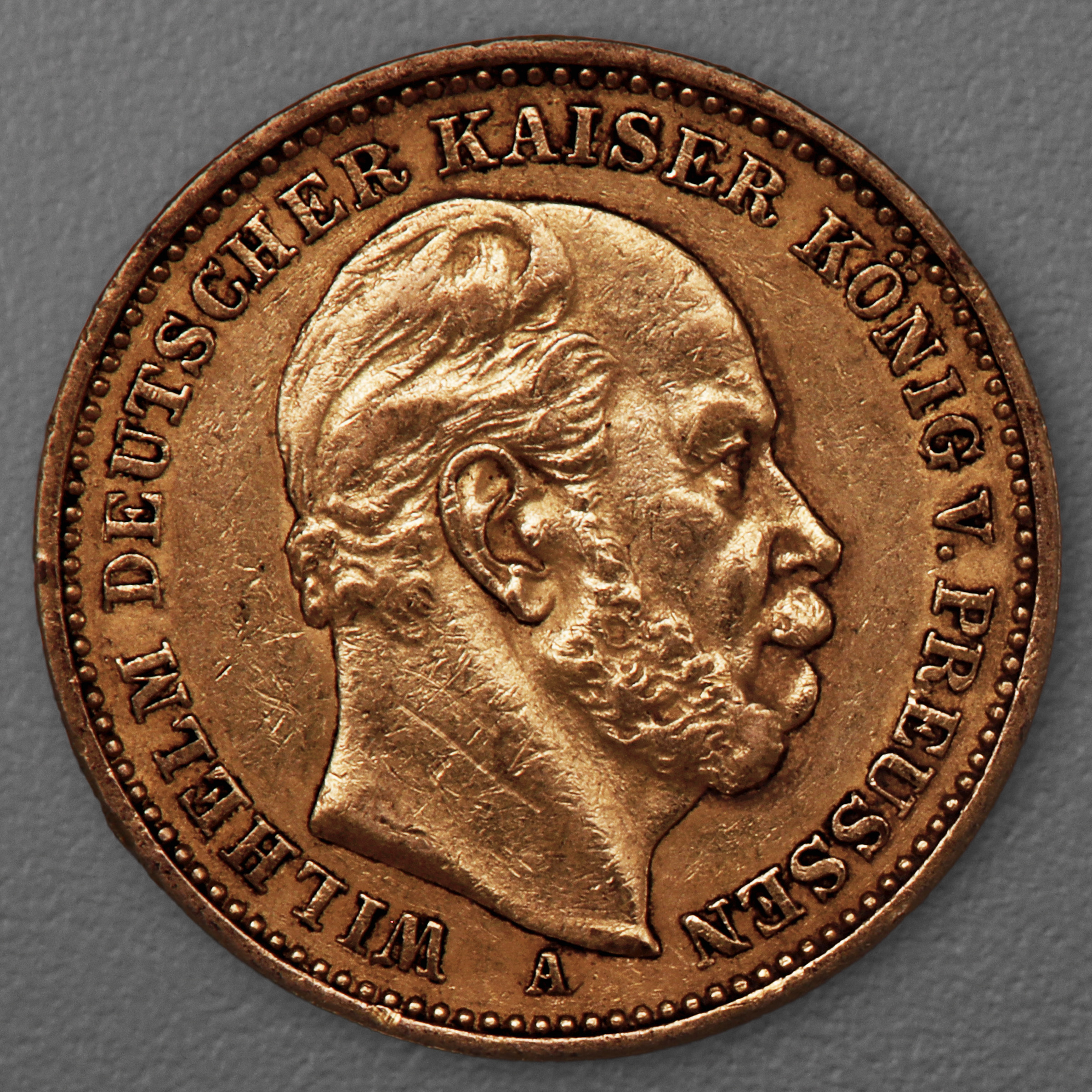 Goldmünze 20 Mark "Wilhelm I." 1882-A J.246 (Preußen) - Hauptansicht