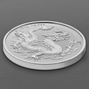 Silbermünze 1oz "China Drache" 2025 (China) - Miniaturansicht 3
