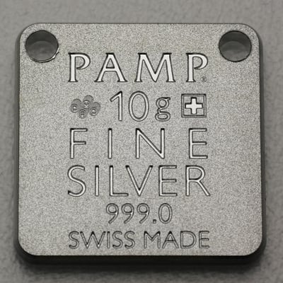 Silber-Schmuckbarren 10g "Bear/Bär" PAMP - Miniaturansicht 2