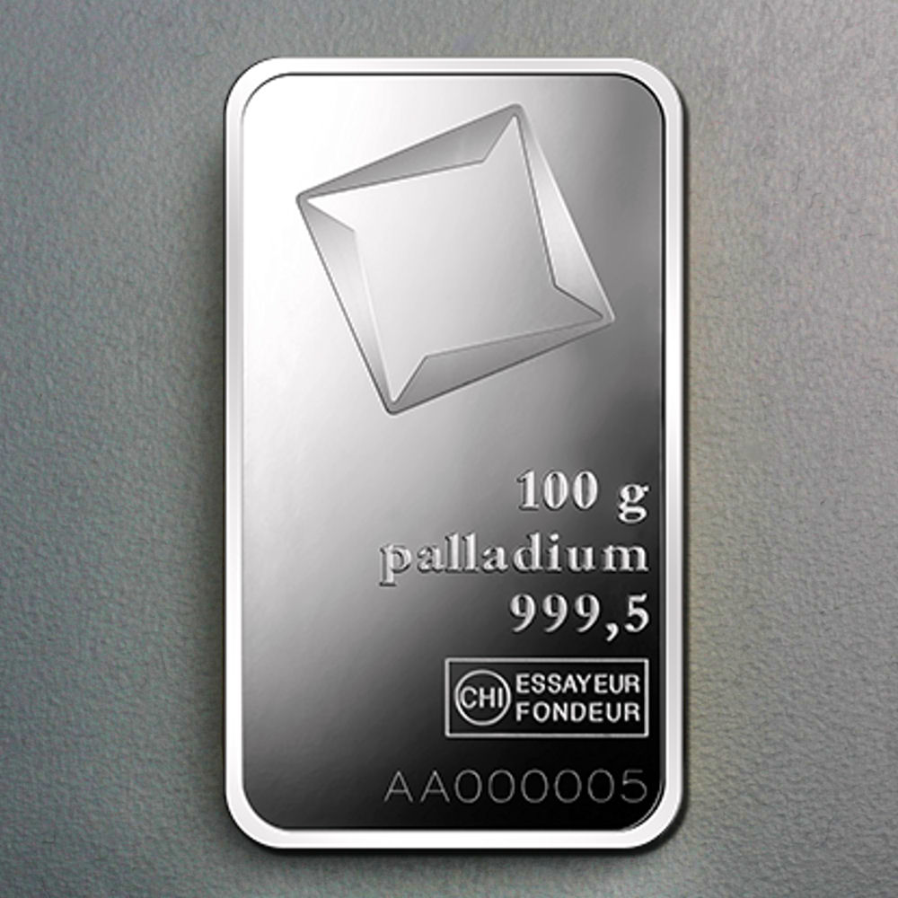 Palladiumbarren 100g VALCAMBI (Pd) - Hauptansicht