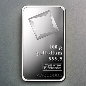 Palladiumbarren 100g VALCAMBI (Pd) - Hauptansicht