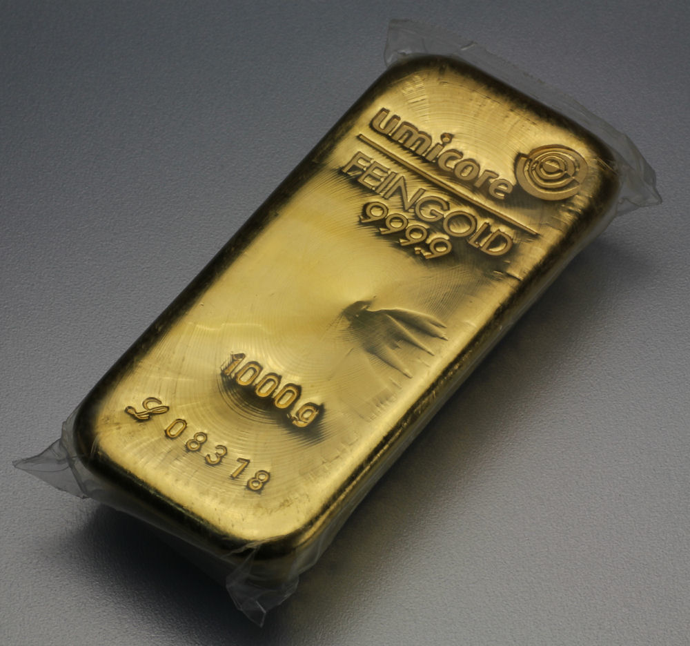 Goldbarren 1000g UMICORE Resale - Hauptansicht