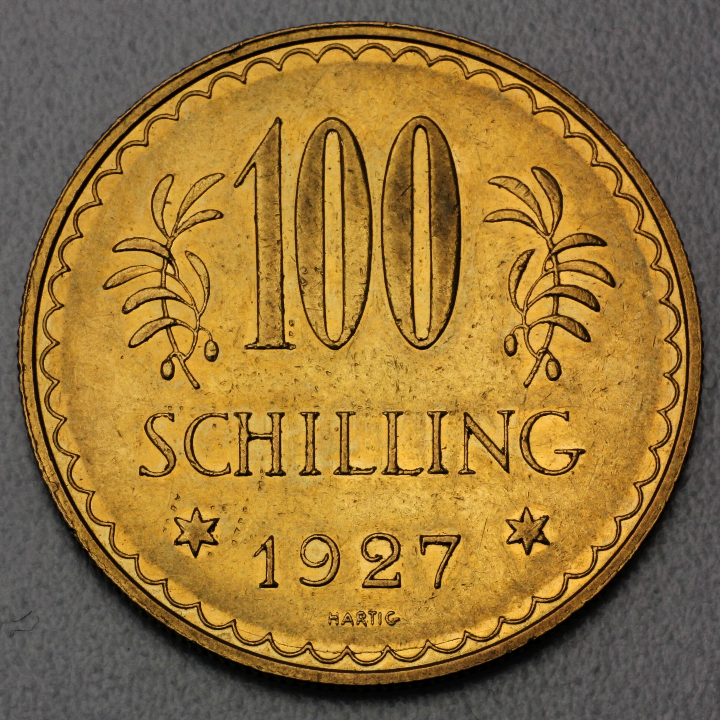 Goldmünze 100 Schilling "Republik" verschiedene Jahrgänge (Österreich) - Hauptansicht