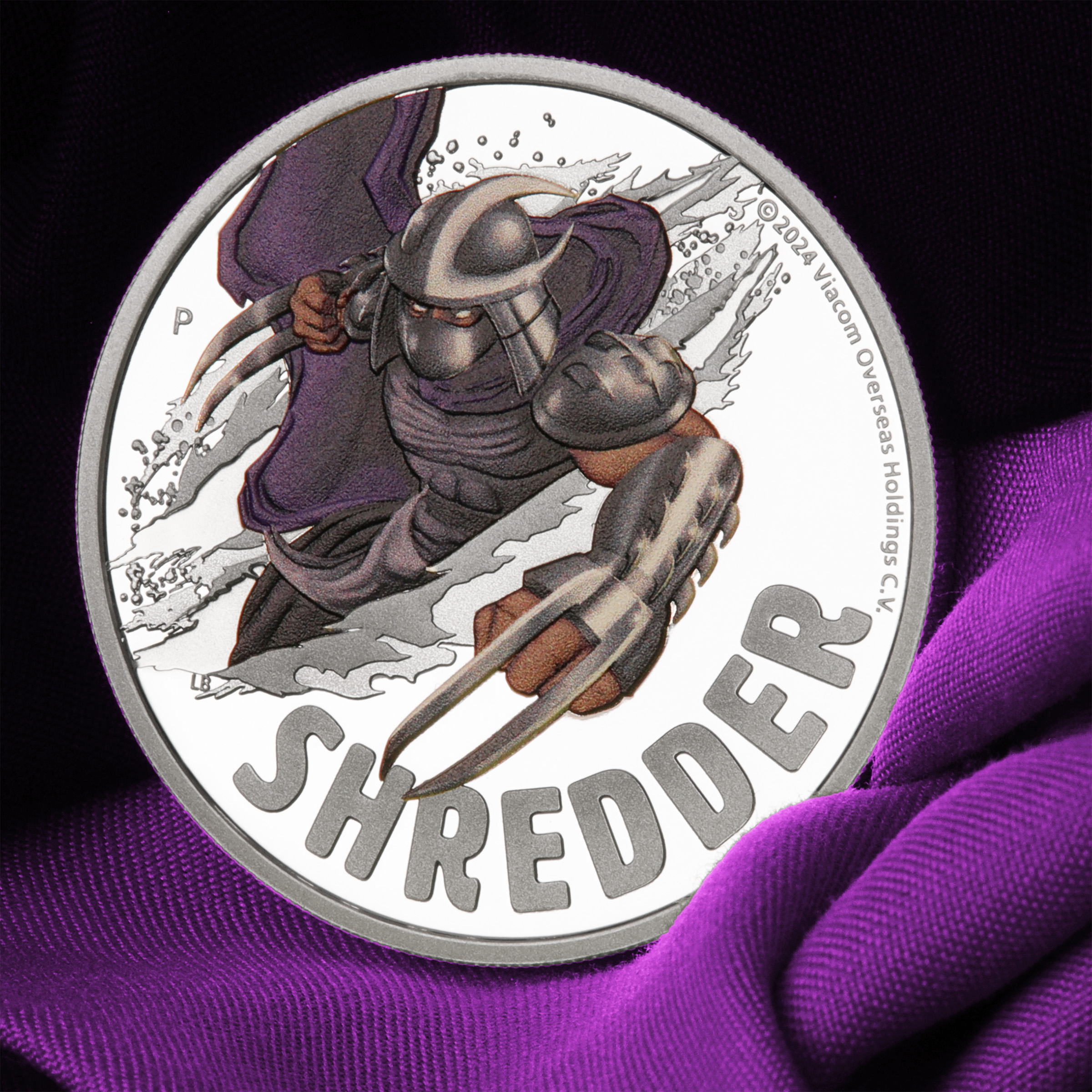 Silbermünze 1oz "Shredder" 2024 (PP/koloriert) Teenage Mutant Ninja Turtles™ (Tuvalu) - Detailansicht 4