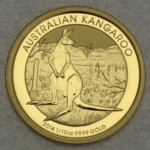 Goldmünze 1/10oz "Känguru" 2014 (Australien) - Hauptansicht