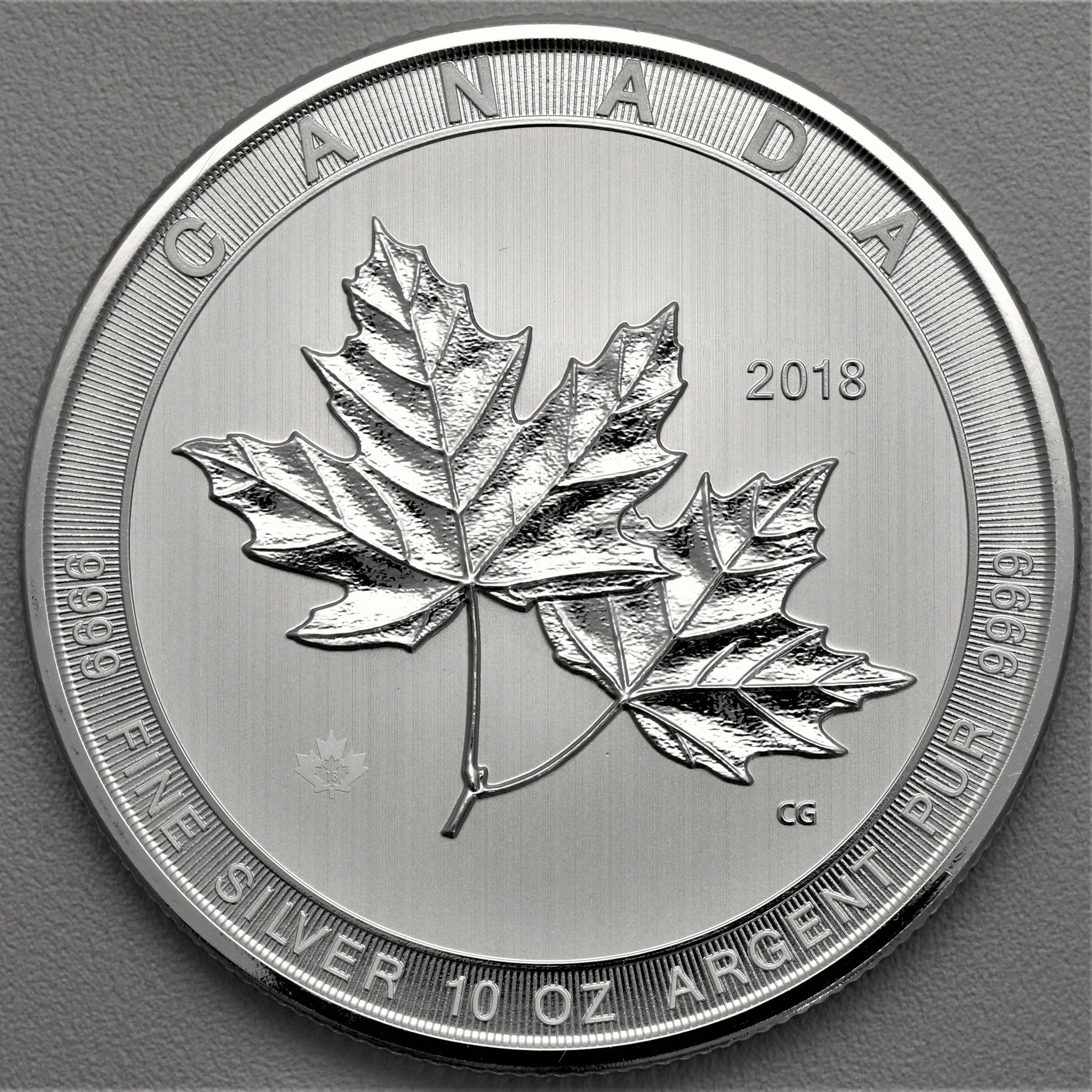 Silbermünze 10oz "Maple Leaf" 2018 Magnificent (Kanada) - Detailansicht 1