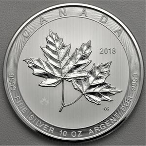 Silbermünze 10oz "Maple Leaf" 2018 Magnificent (Kanada) - Miniaturansicht 2