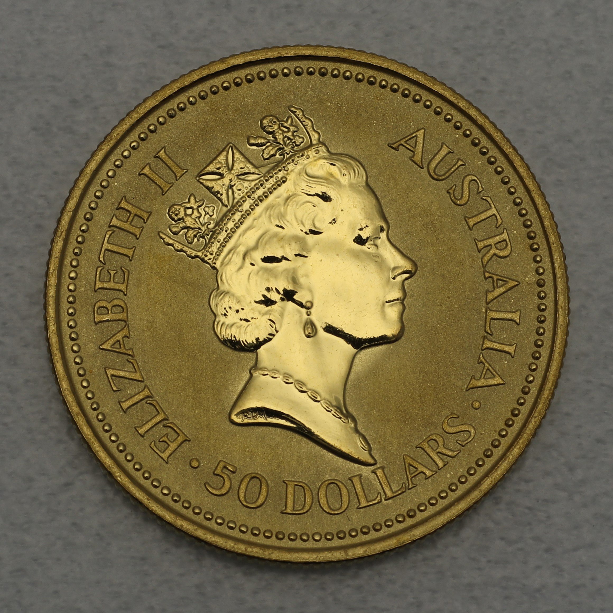 Goldmünze 1/2oz "Australian Nugget" 1989 (Australien) - Detailansicht 1