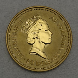 Goldmünze 1/2oz "Australian Nugget" 1989 (Australien) - Miniaturansicht 2