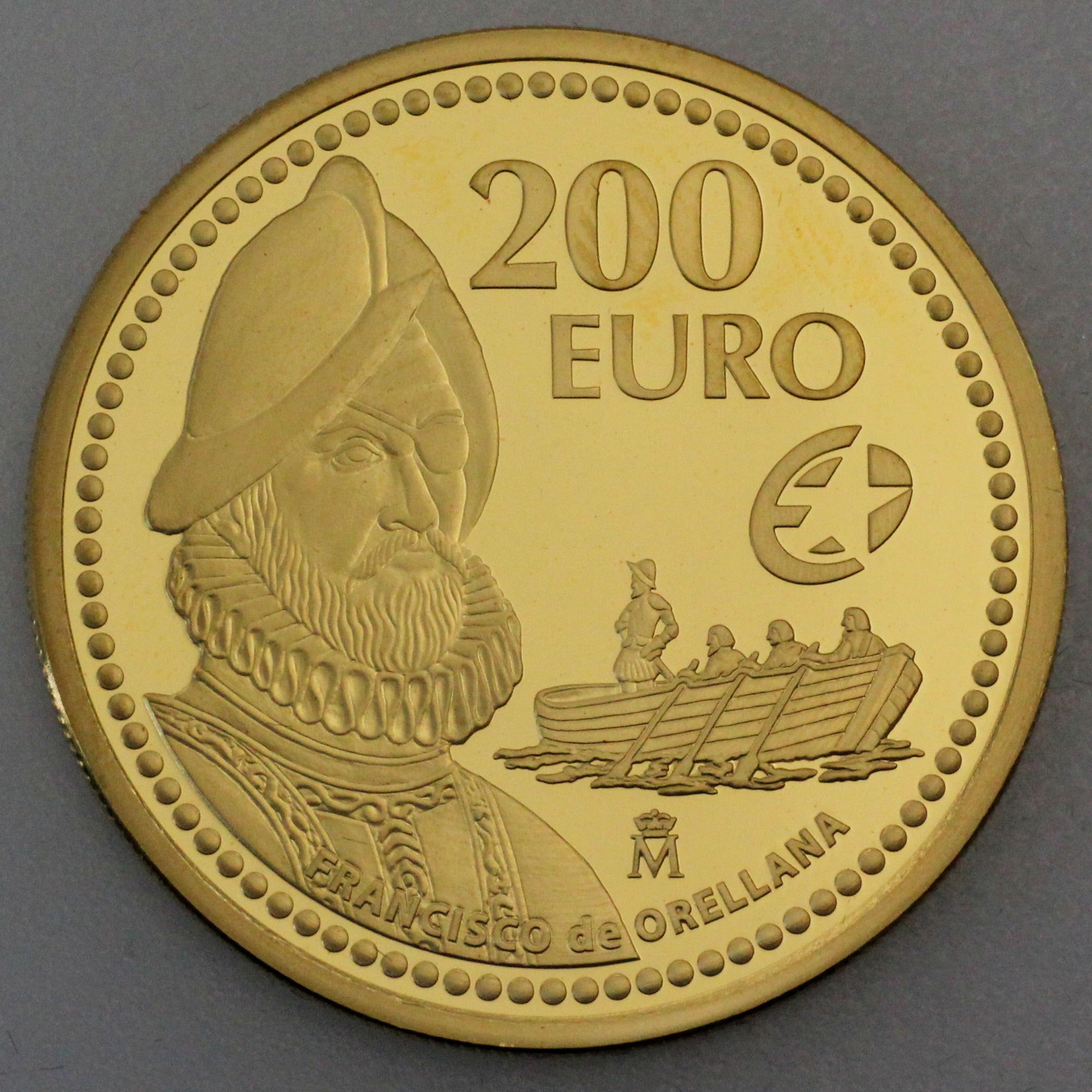 Goldmünze 200 Euro "Francisco Orellana" 2011 (Spanien) - Detailansicht 1