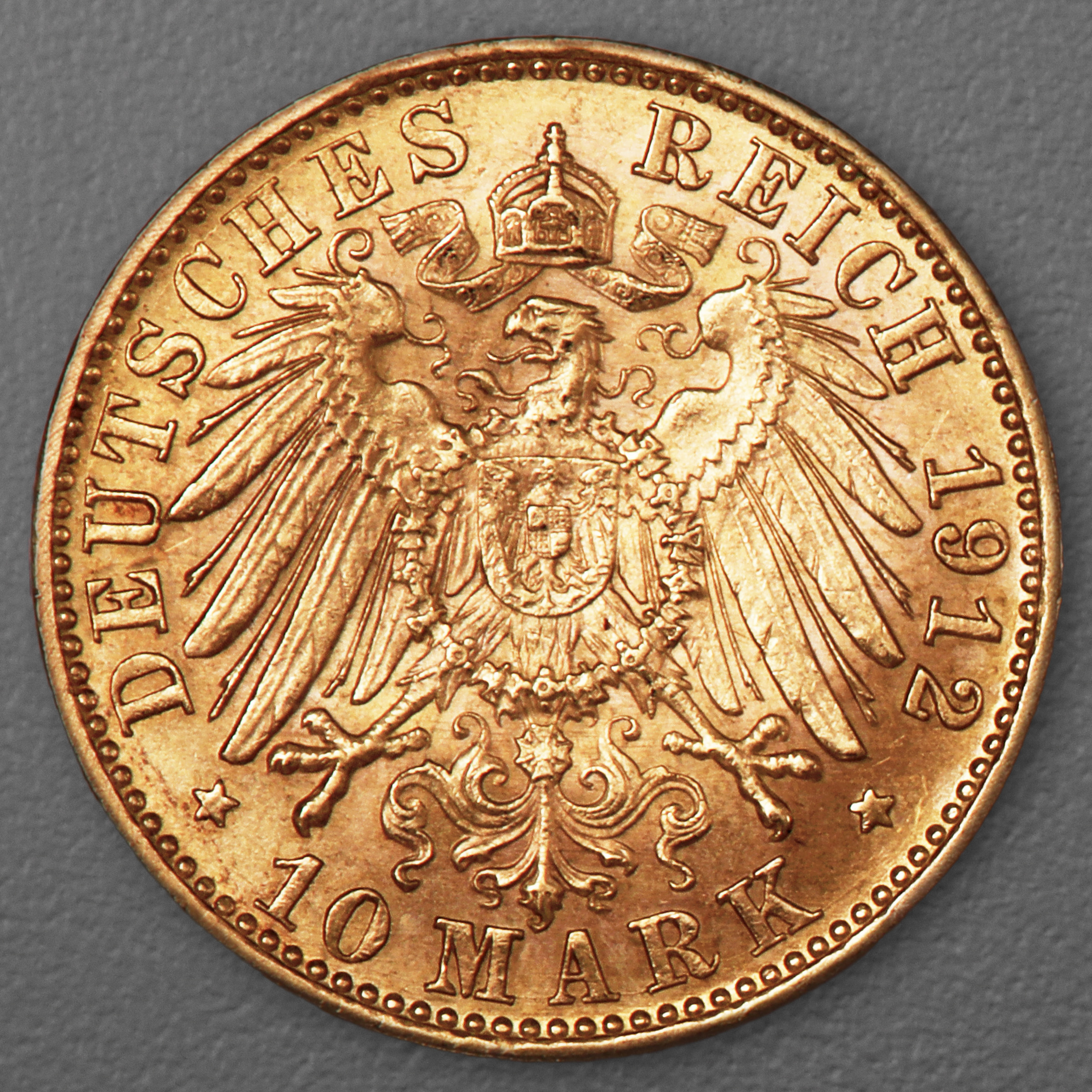 Goldmünze 10 Mark "Wilhelm II." 1912-A J.251 (Preußen) - Detailansicht 1