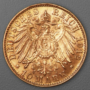Goldmünze 10 Mark "Wilhelm II." 1912-A J.251 (Preußen) - Miniaturansicht 2