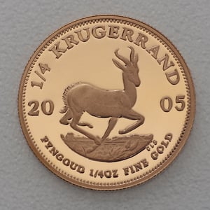 Goldmünzen 4 x "Krügerrand" 2005 (PP) Prestige Set – 4-teilig (Südafrika) - Miniaturansicht 2