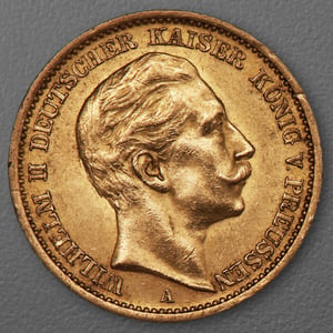Goldmünze 20 Mark "Wilhelm II." 1908-A J.252 (Preußen) - Hauptansicht