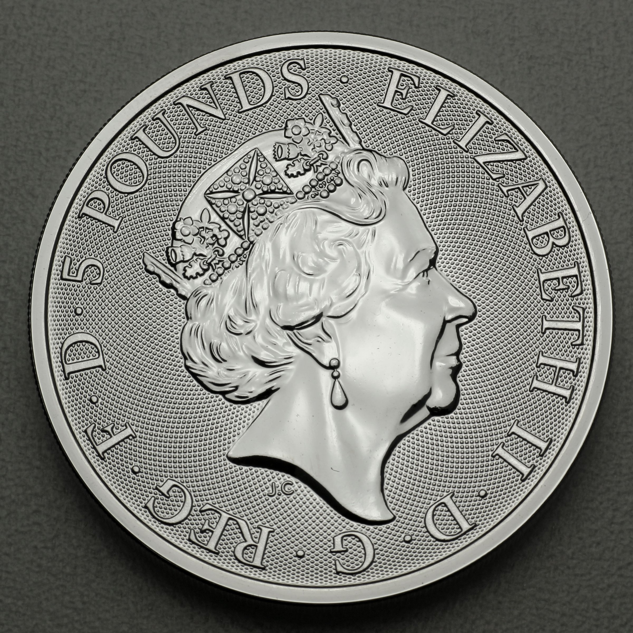 Silbermünze 2oz "Falcon of the Plantagenets" 2019 The Queen s Beasts (Großbritannien) - Detailansicht 1