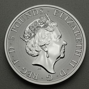 Silbermünze 2oz "Falcon of the Plantagenets" 2019 The Queen s Beasts (Großbritannien) - Miniaturansicht 2