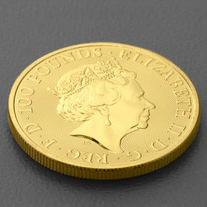 Goldmünze 1oz "The Yale of Beaufort" 2023 Royal Tudor Beasts (Großbritannien) - Miniaturansicht 4
