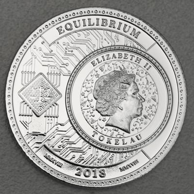 Silbermünze 1oz "Equilibrium" 2018 (Tokelau) - Miniaturansicht 2