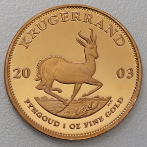 Goldmünzen 4 x "Krügerrand" 2003 (PP) Prestige Set – 4-teilig (Südafrika) - Miniaturansicht 5
