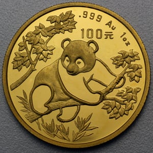 Goldmünze 1oz "Panda" 1992 (China) - Miniaturansicht 1