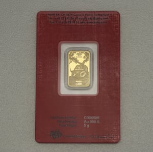 Goldbarren 5g "Ochse 2021" Lunar PAMP - Miniaturansicht 2