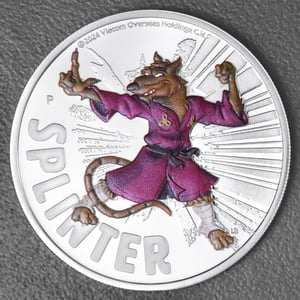 Silbermünze 1oz "Splinter" 2025 (PP/koloriert) Teenage Mutant Ninja Turtles™ (Tuvalu) - Hauptansicht