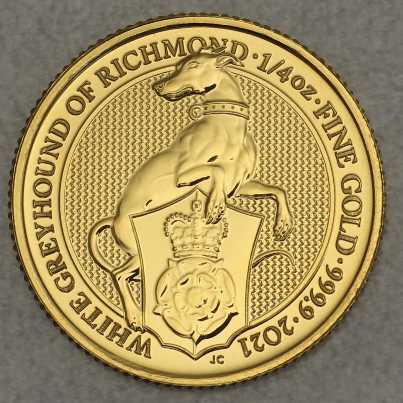 Goldmünze 1/4oz "White Greyhound of Richmond" 2021 The Queen s Beasts (Großbritannien) - Hauptansicht