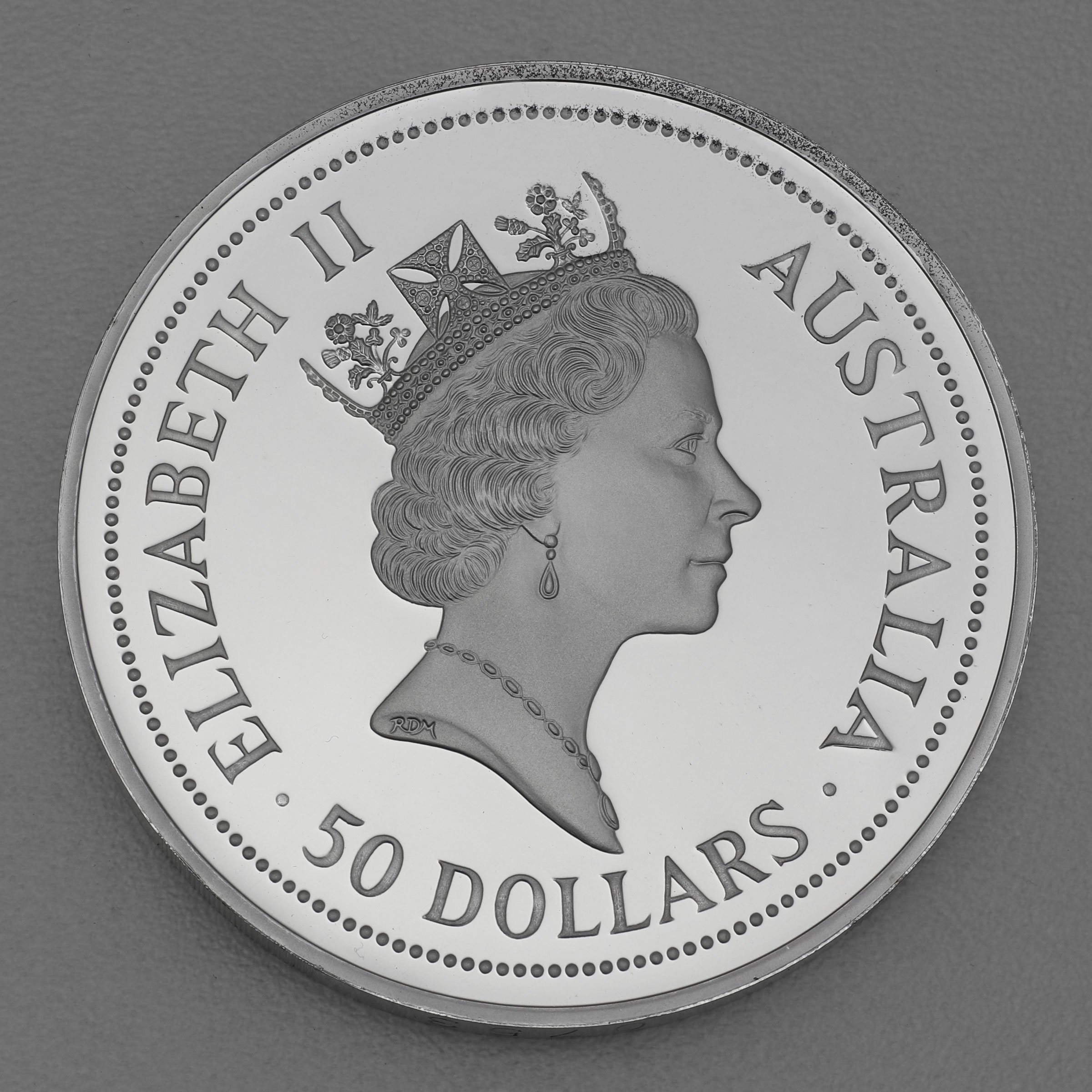Silbermünze 10oz "Kookaburra" 1991 (PP) (Australien) - Detailansicht 1