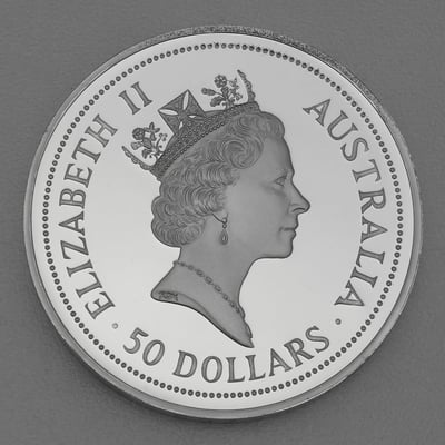 Silbermünze 10oz "Kookaburra" 1991 (PP) (Australien) - Miniaturansicht 2
