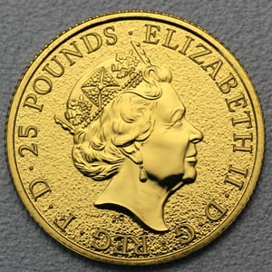 Goldmünze 1/4oz "Lion of England" 2016 The Queen s Beasts (Großbritannien) - Miniaturansicht 2