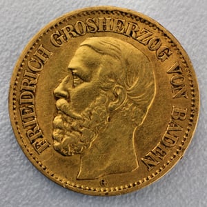 Goldmünze 10 Mark "Friedrich I." (Baden) - Hauptansicht