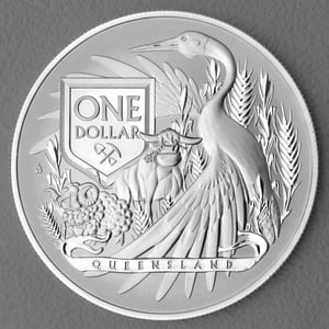 Silbermünze 1oz "Australia’s Coat of Arms" 2023 Queensland 19% (Australien) - Miniaturansicht 1