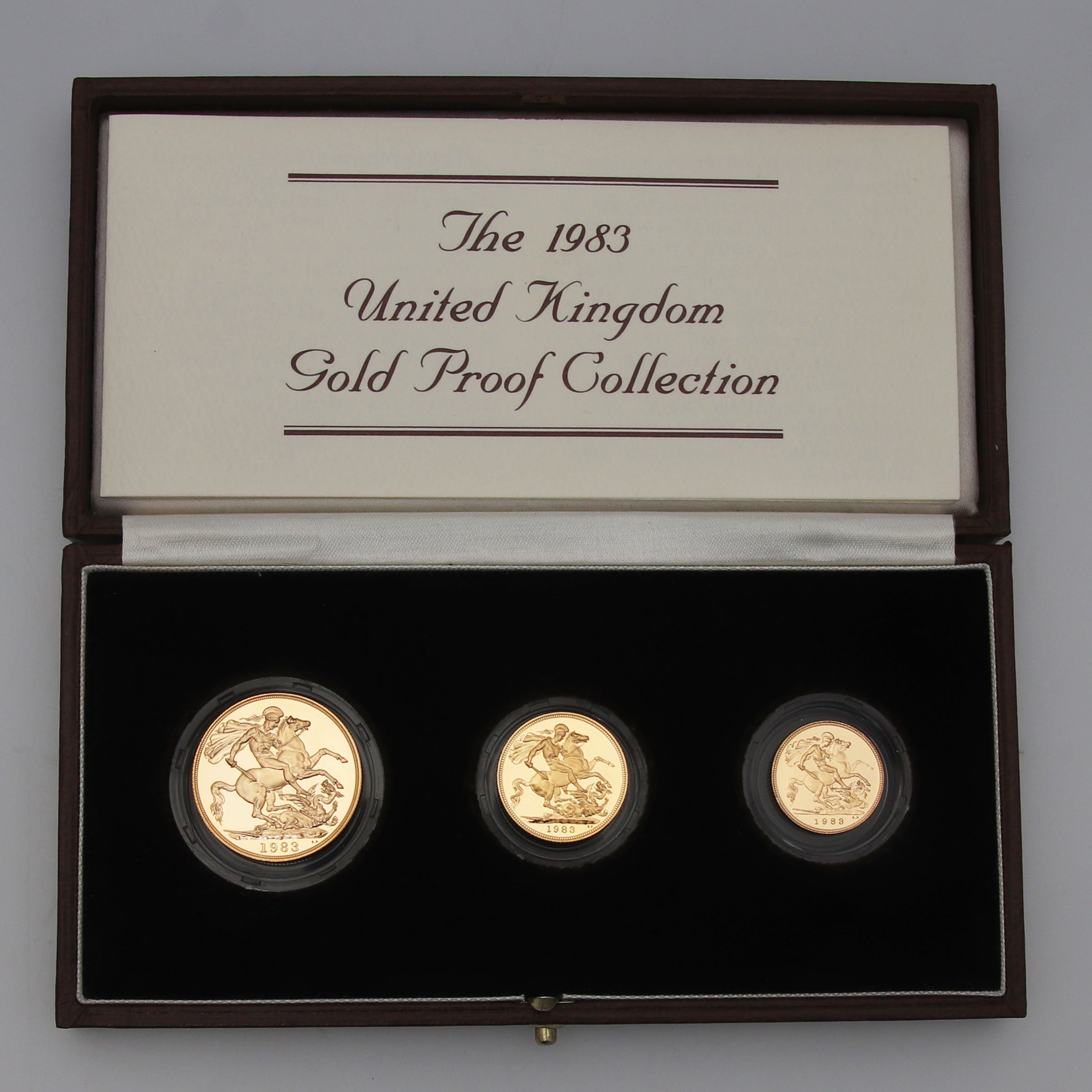 Goldmünzen "Sovereign Proof Collection" 1983 Set – 3-tlg. (Großbritannien) - Hauptansicht