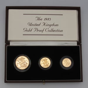 Goldmünzen "Sovereign Proof Collection" 1983 Set – 3-tlg. (Großbritannien) - Hauptansicht