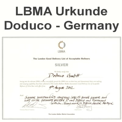 Silberbarren 500g Doduco - Miniaturansicht 6