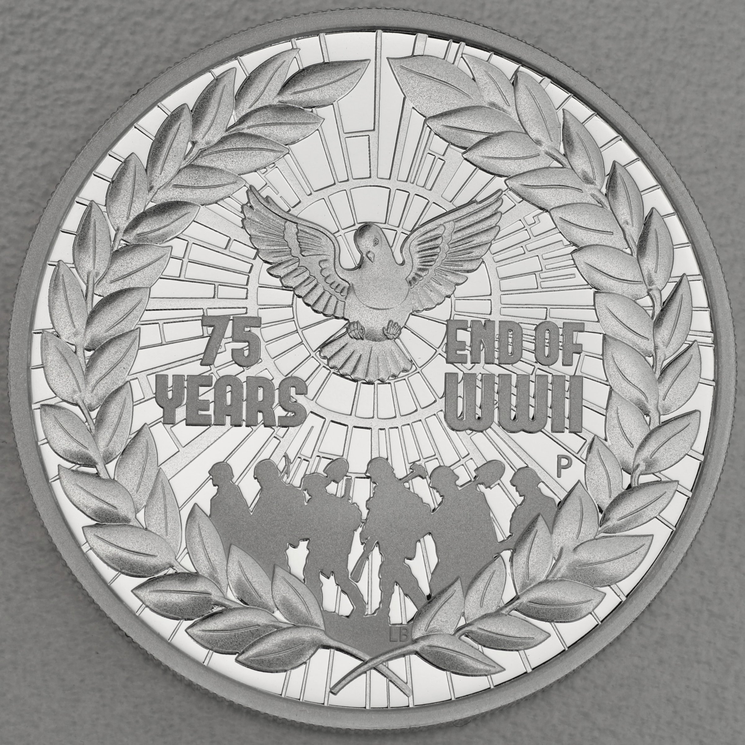 Silbermünze 1oz "End of World War II" 2020 (PP) 75th Anniversary (Australien) - Hauptansicht